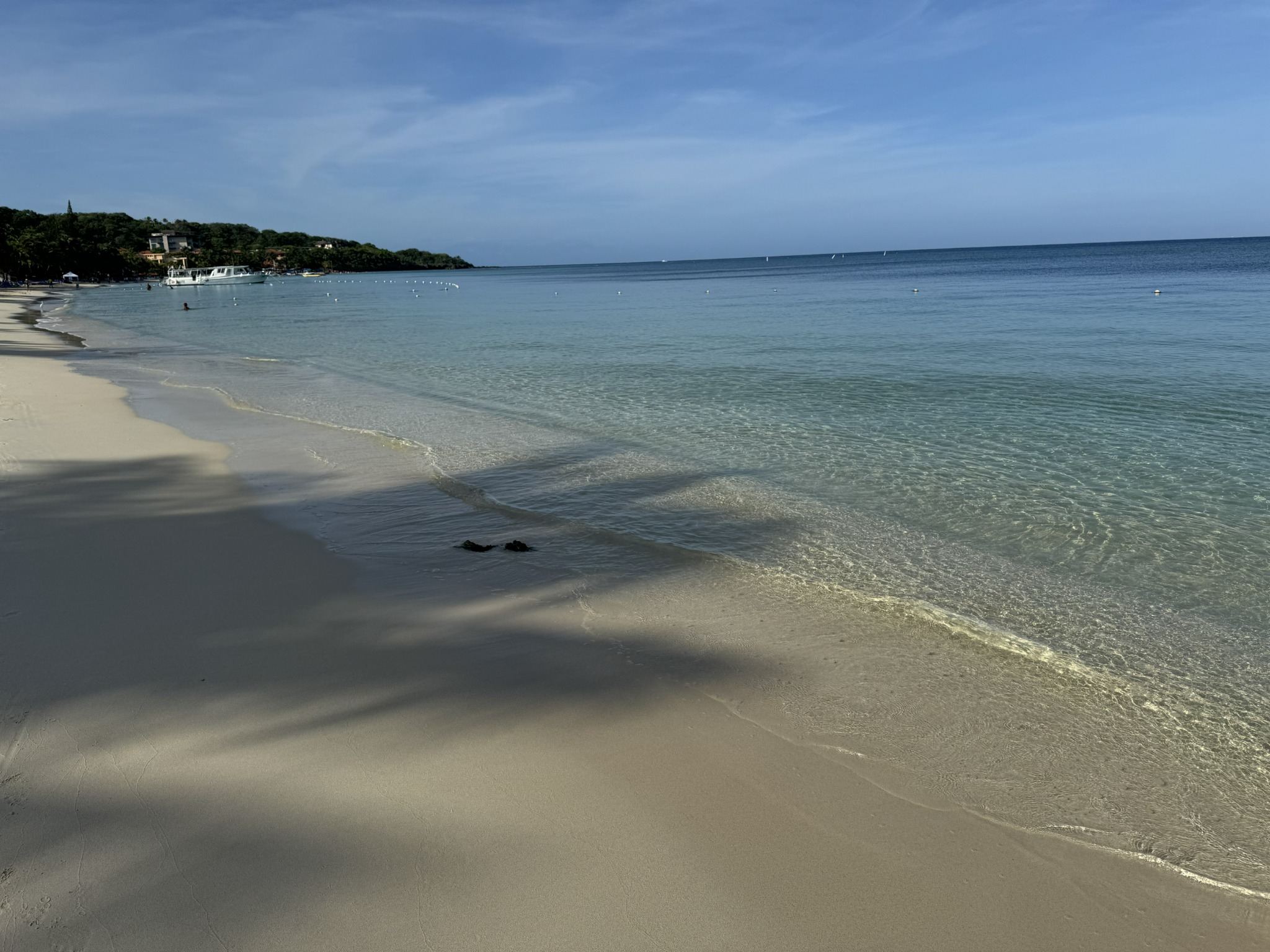 Crystal-clear West Bay shoreline
